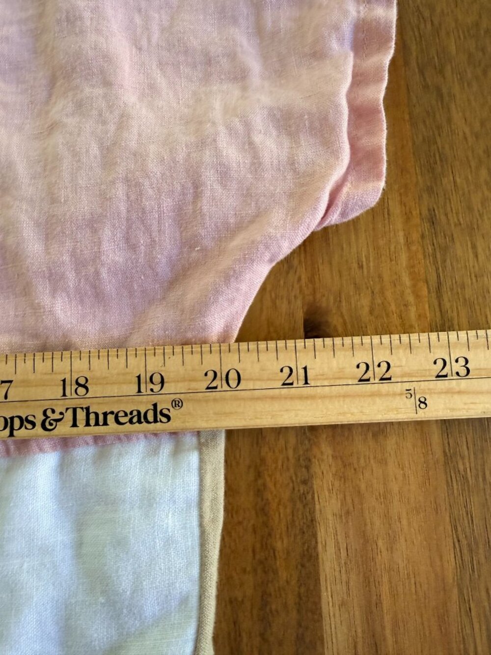Upcycled Linen Colorblock Top - Small - Picture 5 of 8